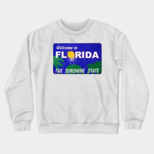 Florida Man netflix mini series themed graphic design by ironpalette Crewneck Sweatshirt